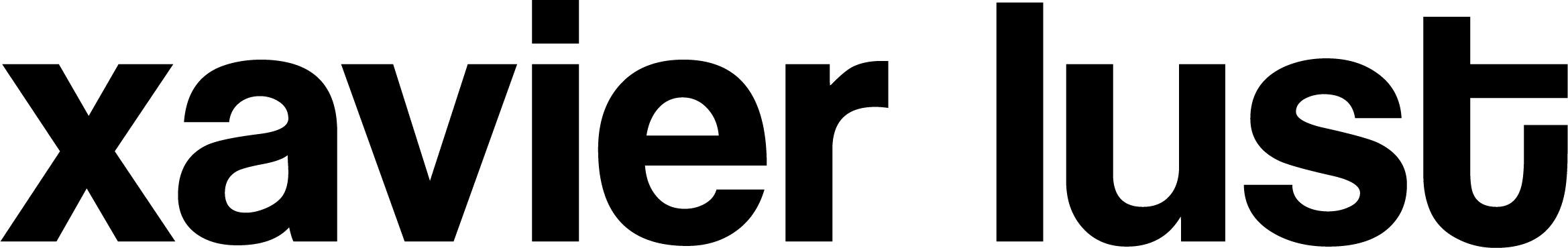 xavierlust logo cool - black